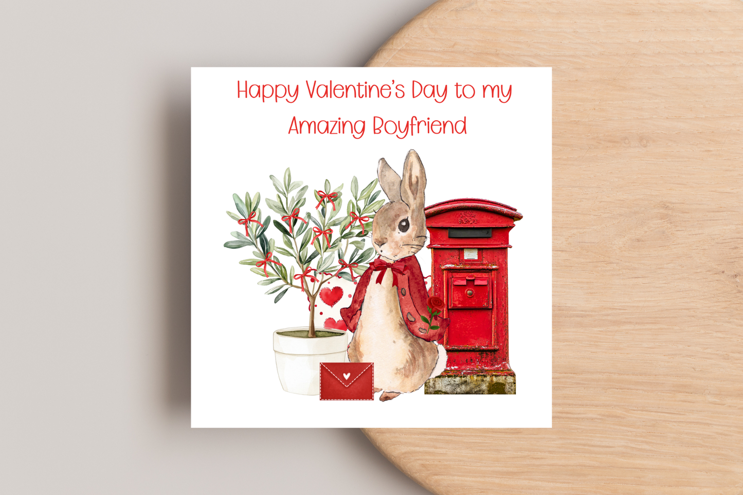 Peter Rabbit Valentine's Day Card