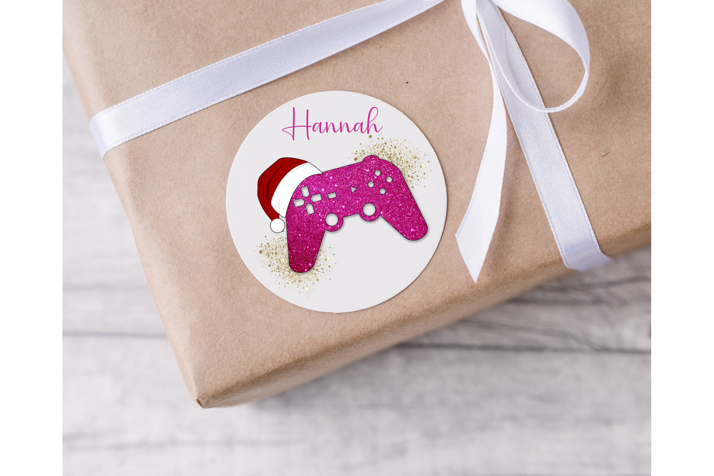 Personalised Christmas Gaming Controller Christmas Present Labels