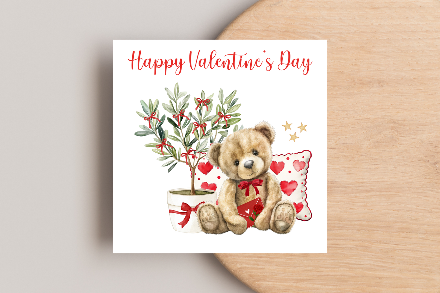 Cuddly Bear Valentine's Day Card