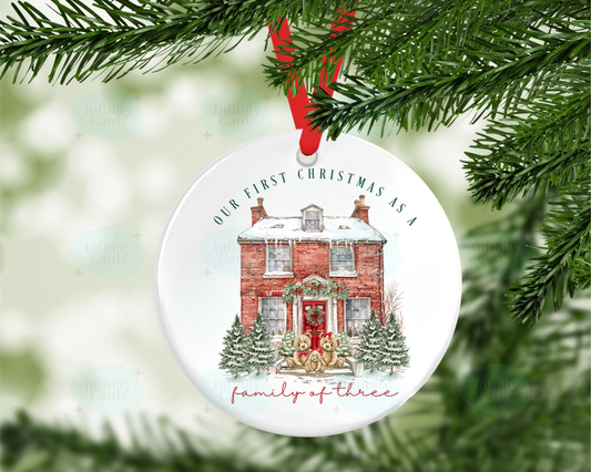 First Christmas as a Family of Christmas Tree Decoration