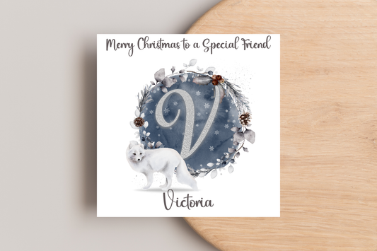 Personalised Polar Bear Christmas Card