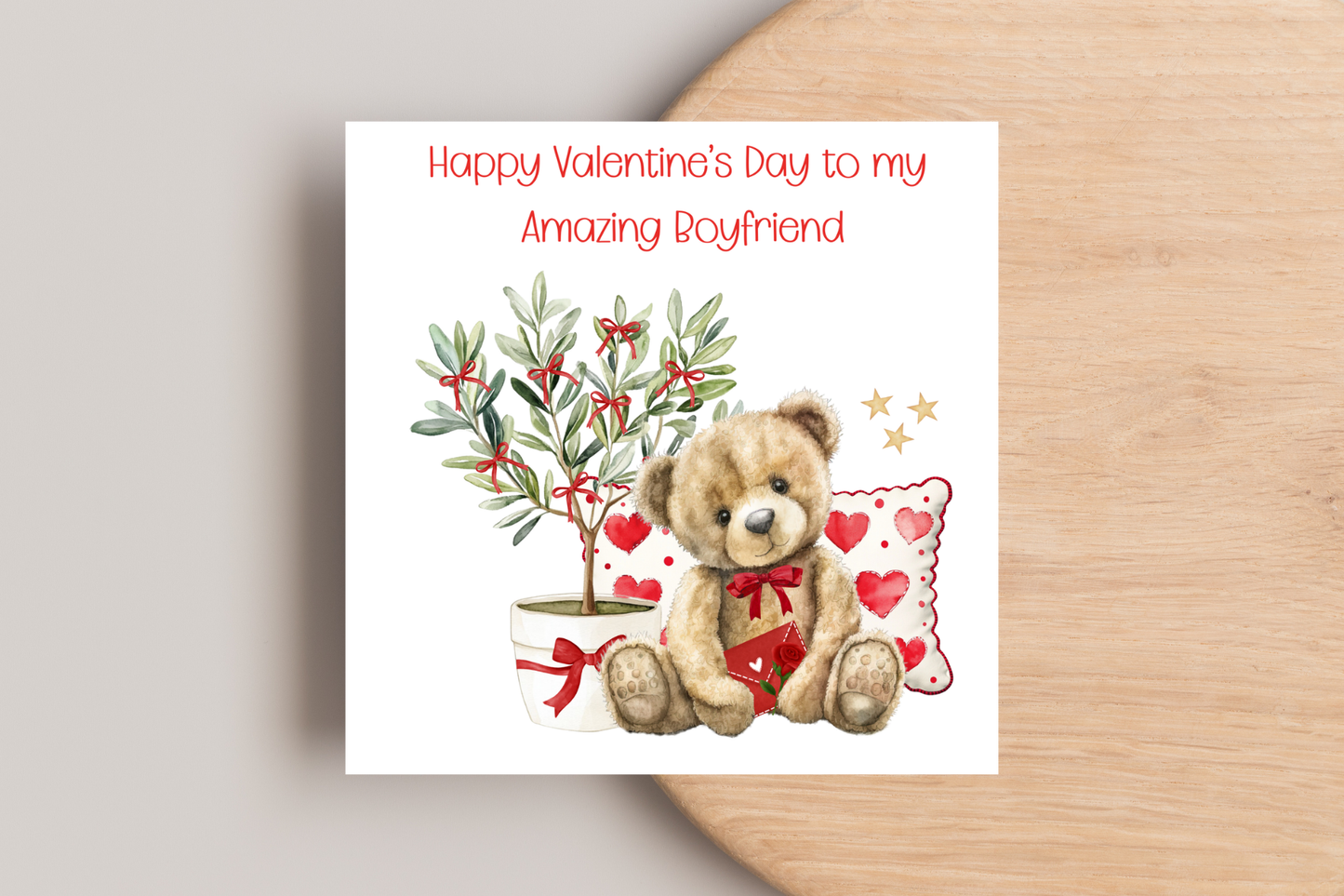 Teddy Bear Valentine's Day Card
