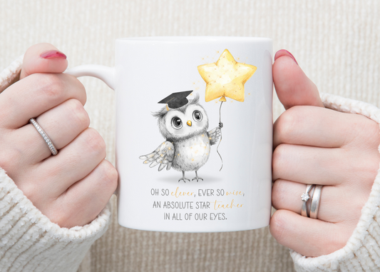 Star Teacher Owl Mug