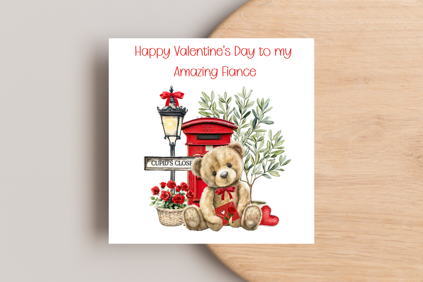 Teddy Bear Valentine's Day Card