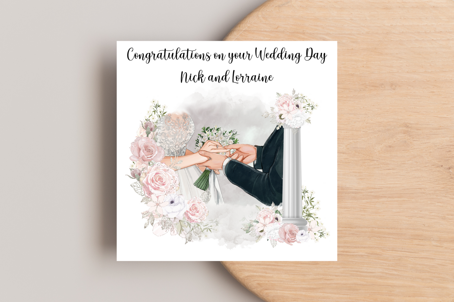 Personalised Wedding Day Card
