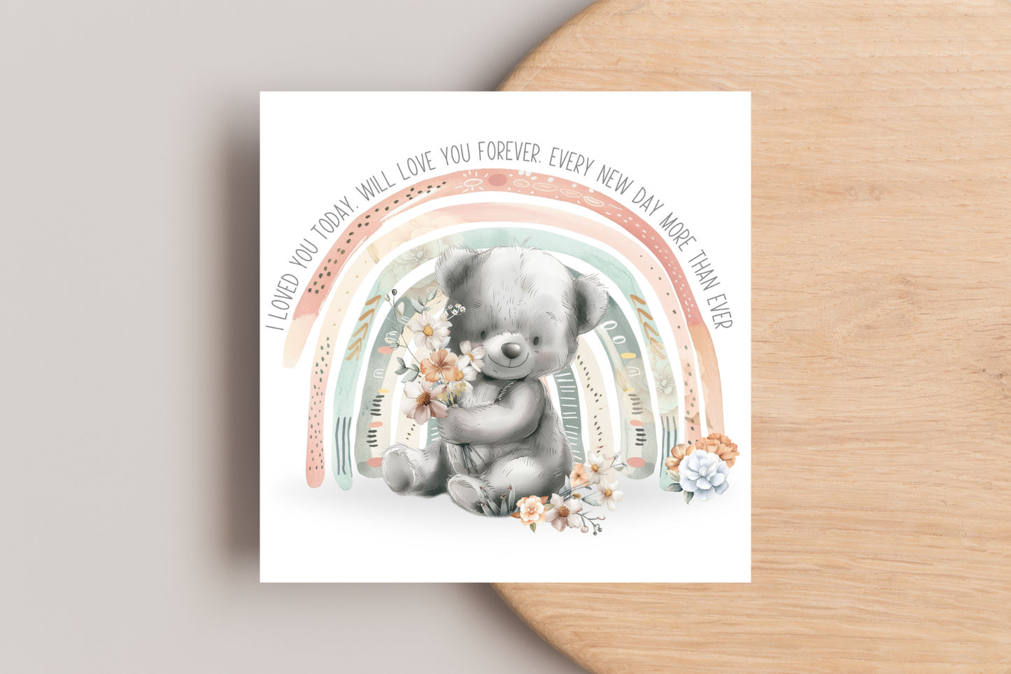 I Loved You Today, Will Love You Forever Card