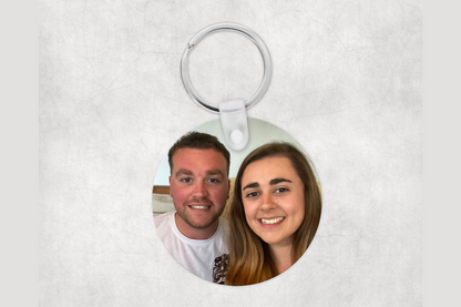 Single sided Photo Keyring - Round