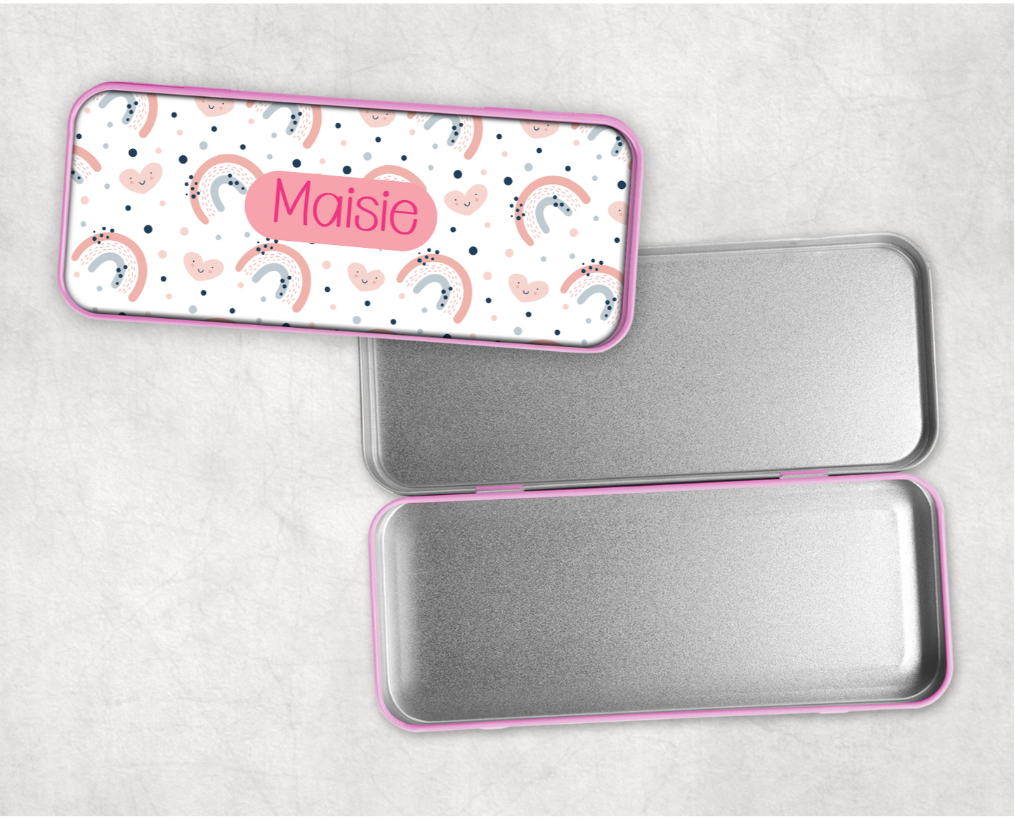 Personalised Rainbow Pencil Tin