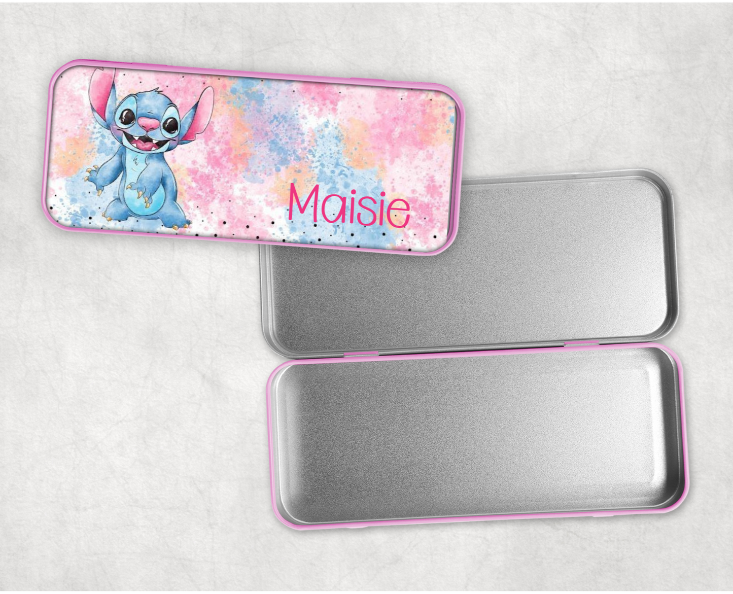 Personalised Stitch Pencil Tin