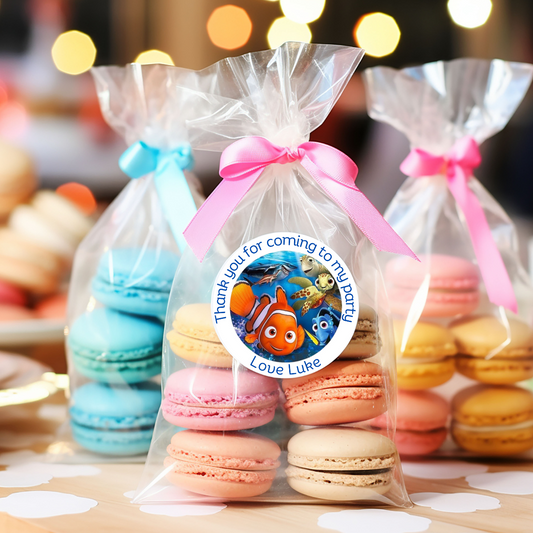 24 X Finding Nemo Thank You For Coming To My Party Stickers