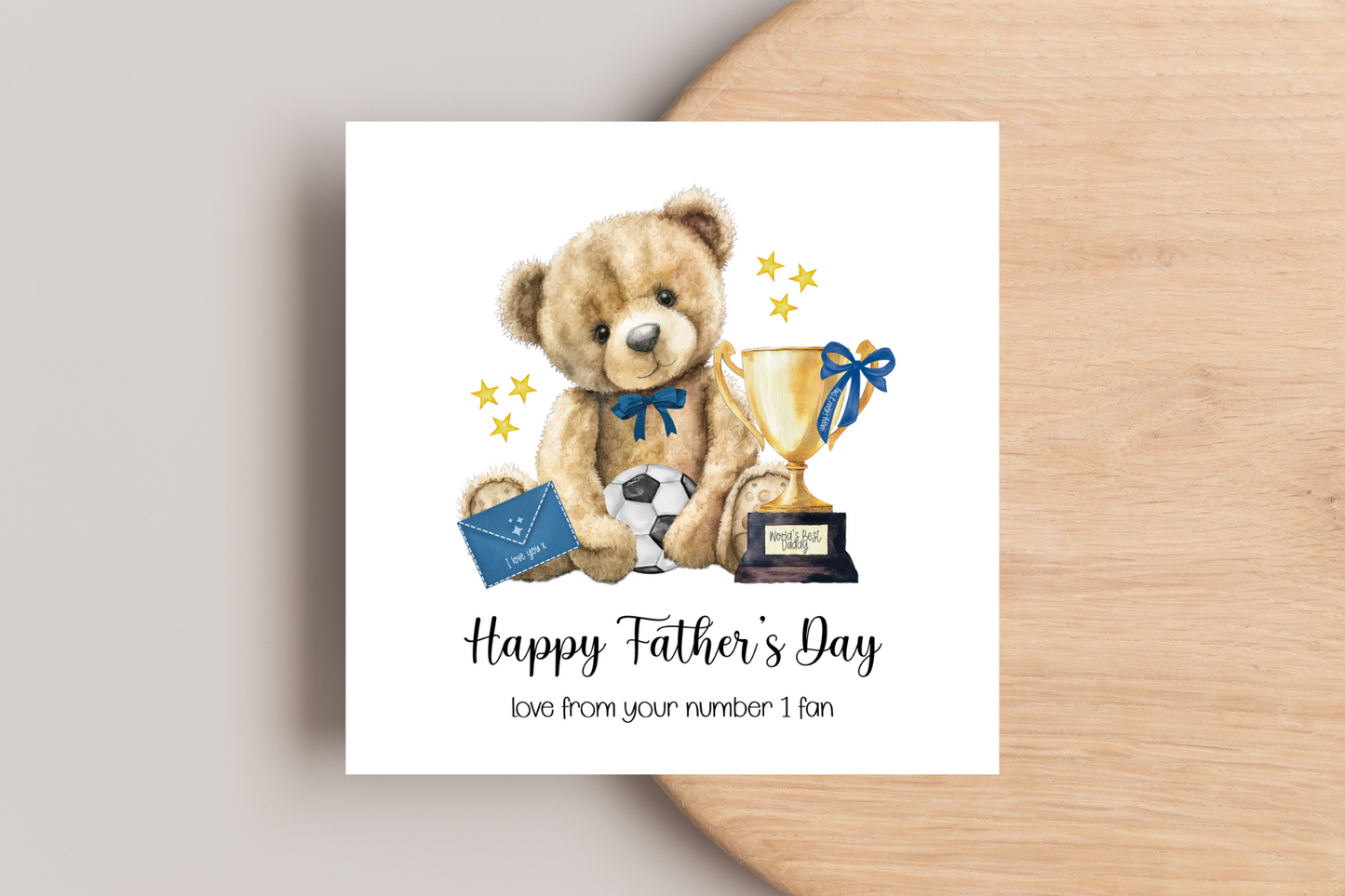 From your Number 1 fan Father's Day Card