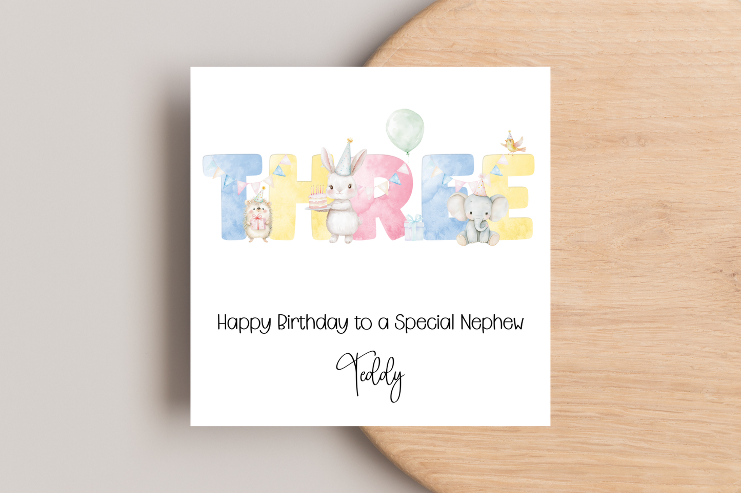 Personalised Party Animal Birthday Card