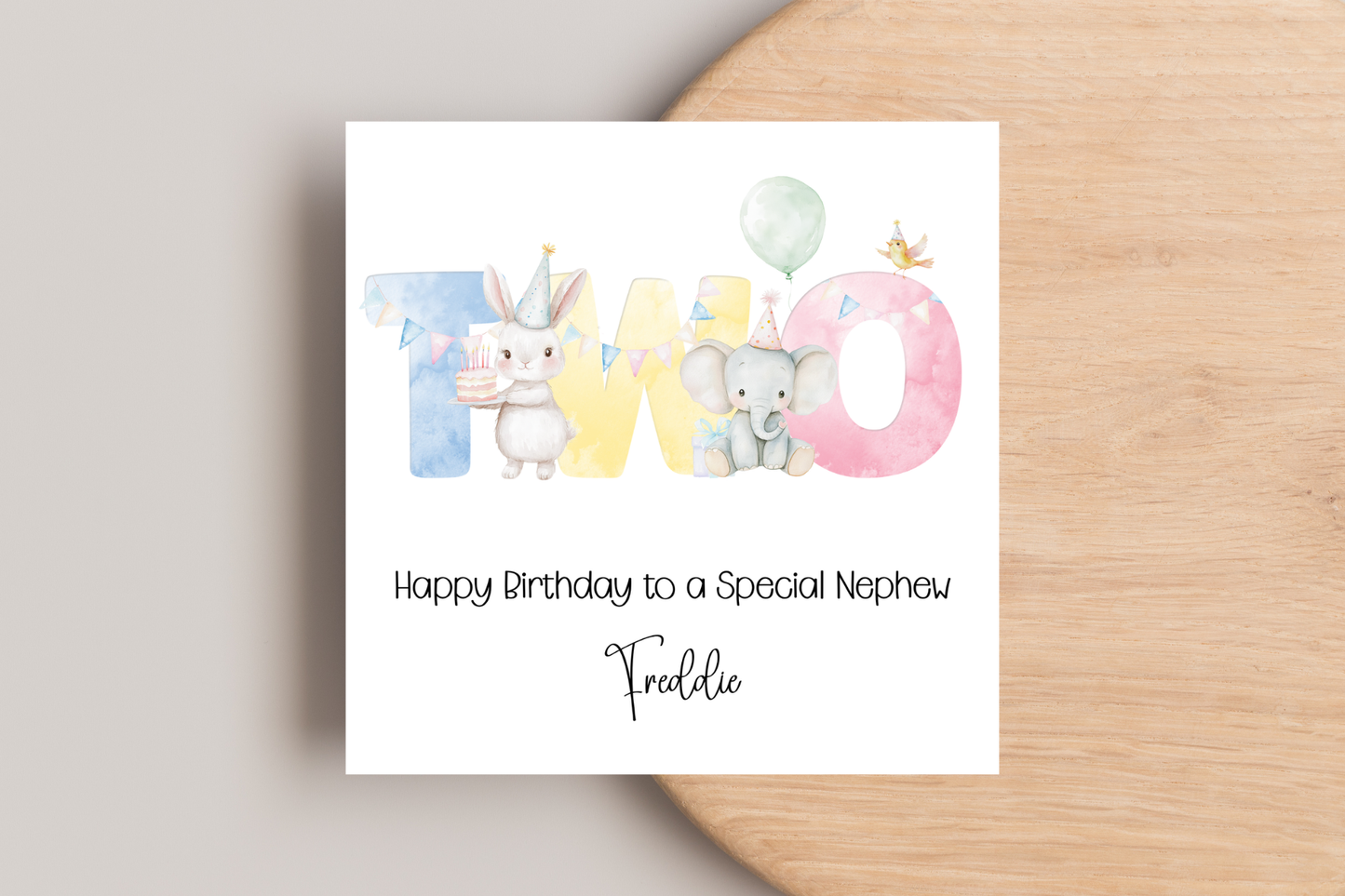 Personalised Party Animal Birthday Card