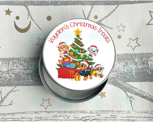 Personalised Bluey Christmas Treats Tin