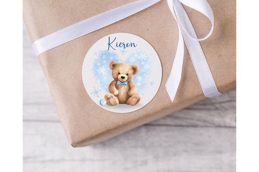 Personalised Teddy Bear Christmas Present Labels