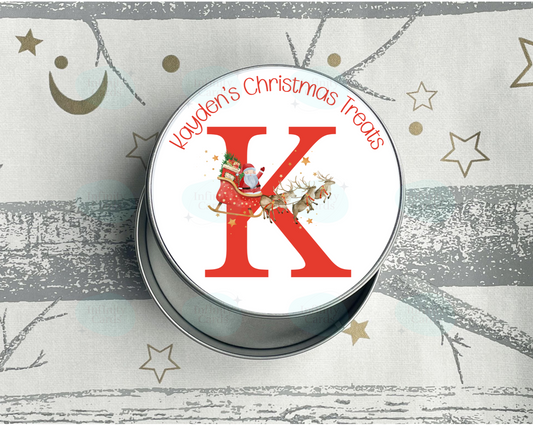 Personalised Christmas Treats Tin