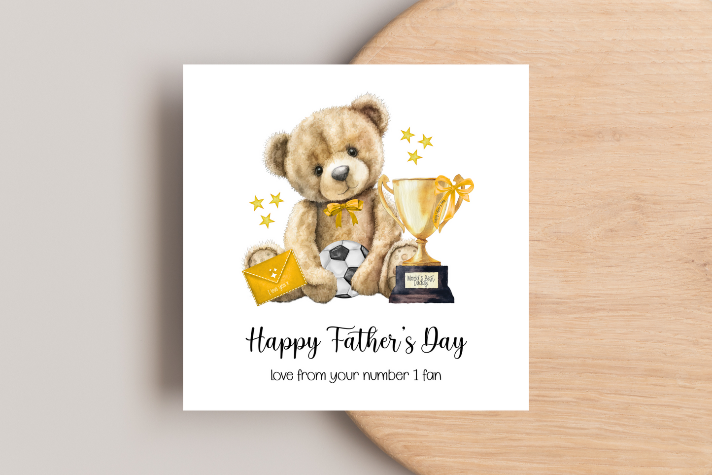 From your Number 1 fan Father's Day Card