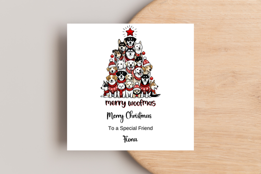 Personalised Merry Woofmas Christmas Card
