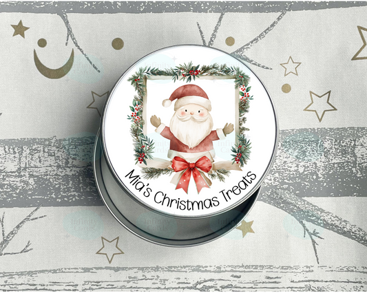 Personalised Christmas Treat Tin