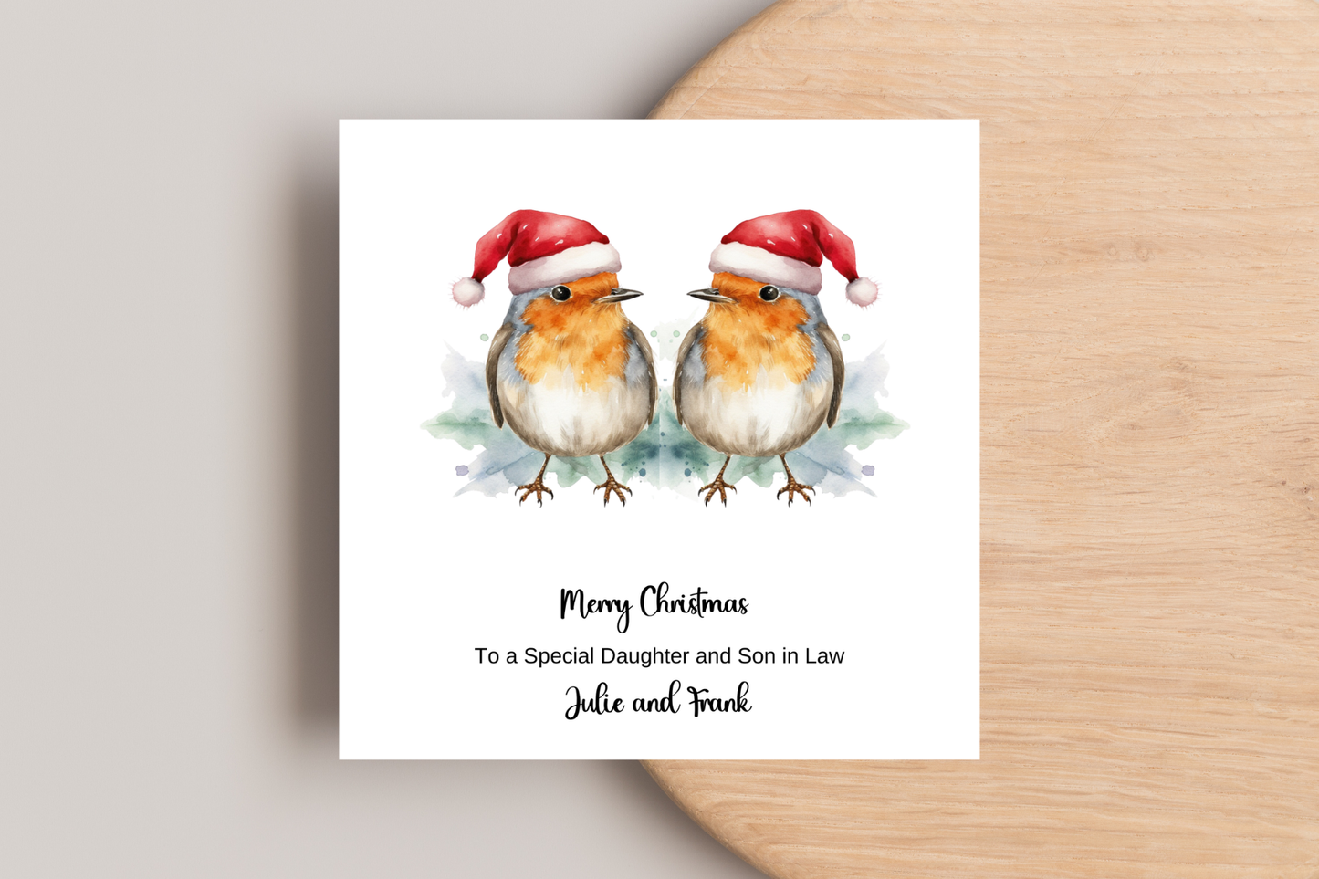 Personalised Christmas Animal Christmas Card