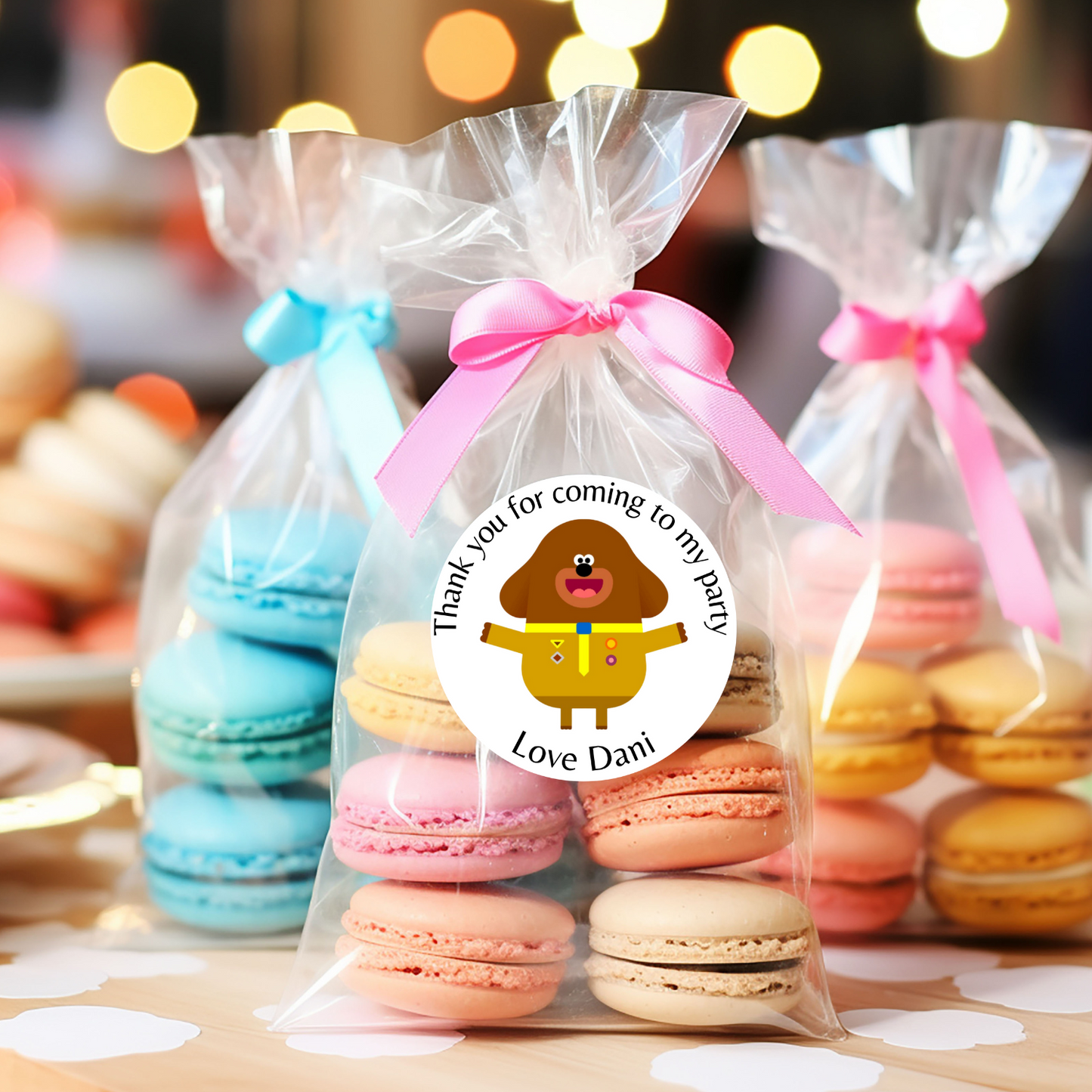 24X Hey Duggee Thank You For Coming To My Party Stickers: Personalise Your Party Favours!