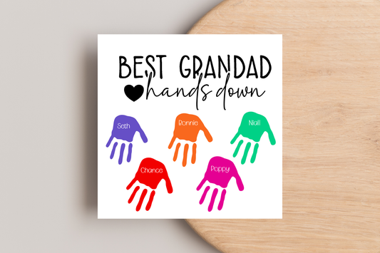 Best Grandad Hands Down Card