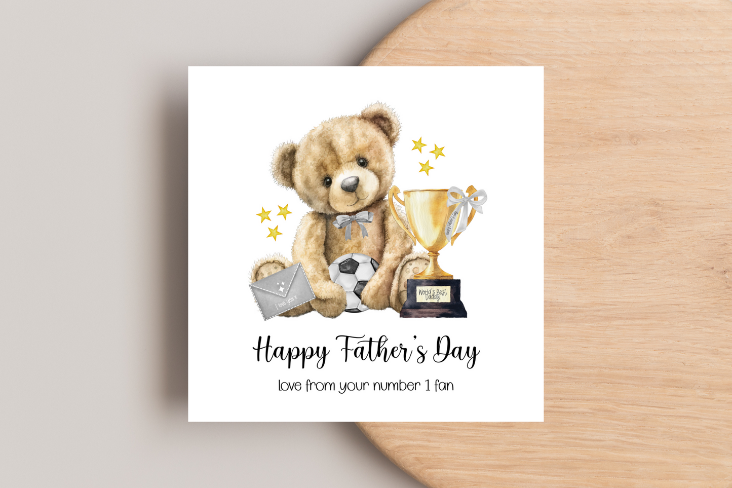 From your Number 1 fan Father's Day Card