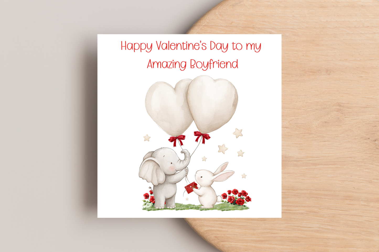 Loving Elephant Valentine's Day Card