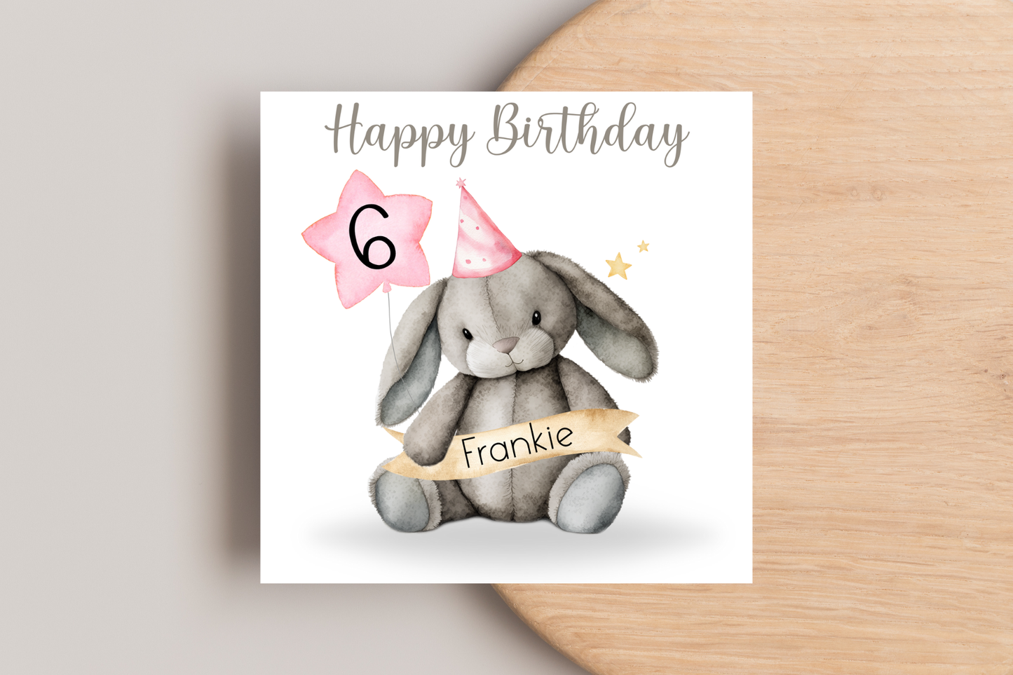 Personalised Birthday Bunny Birthday Card