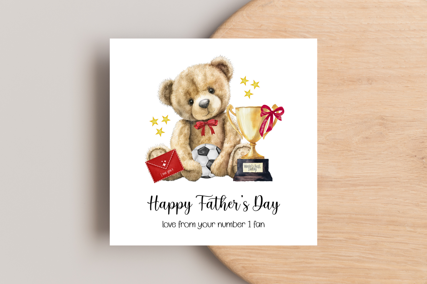 From your Number 1 fan Father's Day Card
