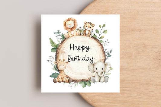 Jungle Birthday Card