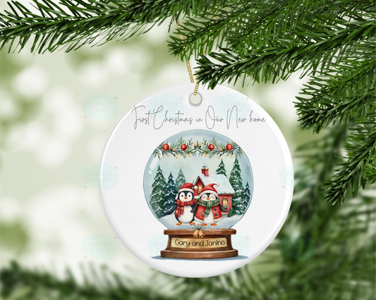 Personalised First Christmas in Our New Home Christmas Tree Decoration