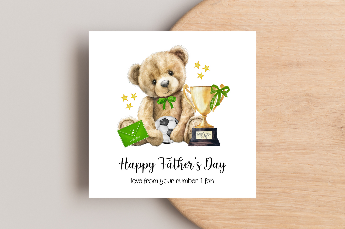 From your Number 1 fan Father's Day Card