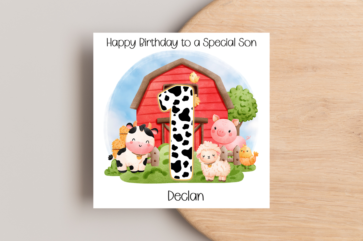 Personalised Farming Birthday Card