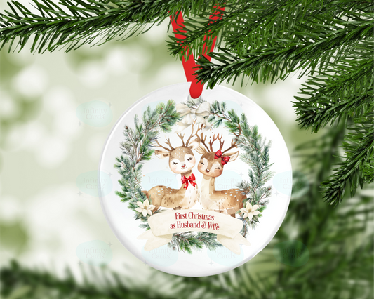 First Christmas As Christmas Tree Decoration | Together | Engaged | As Mr and Mrs | As Husband and Wife
