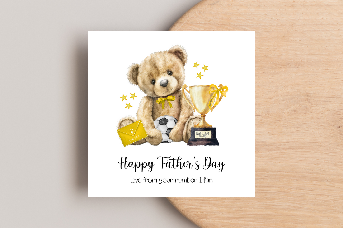 From your Number 1 fan Father's Day Card