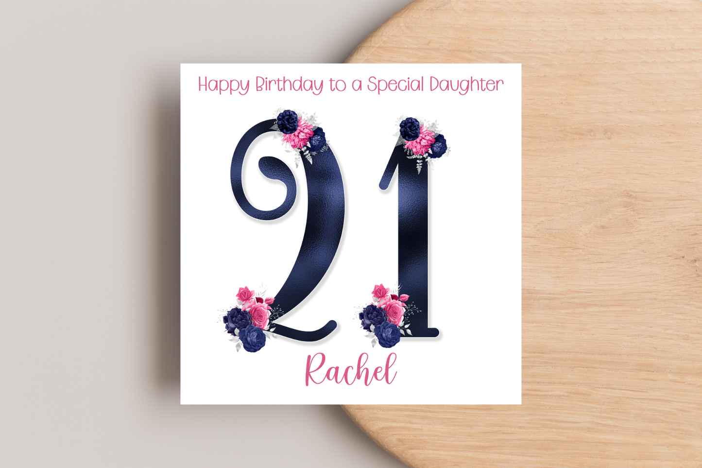 Personalised 21st Birthday Card