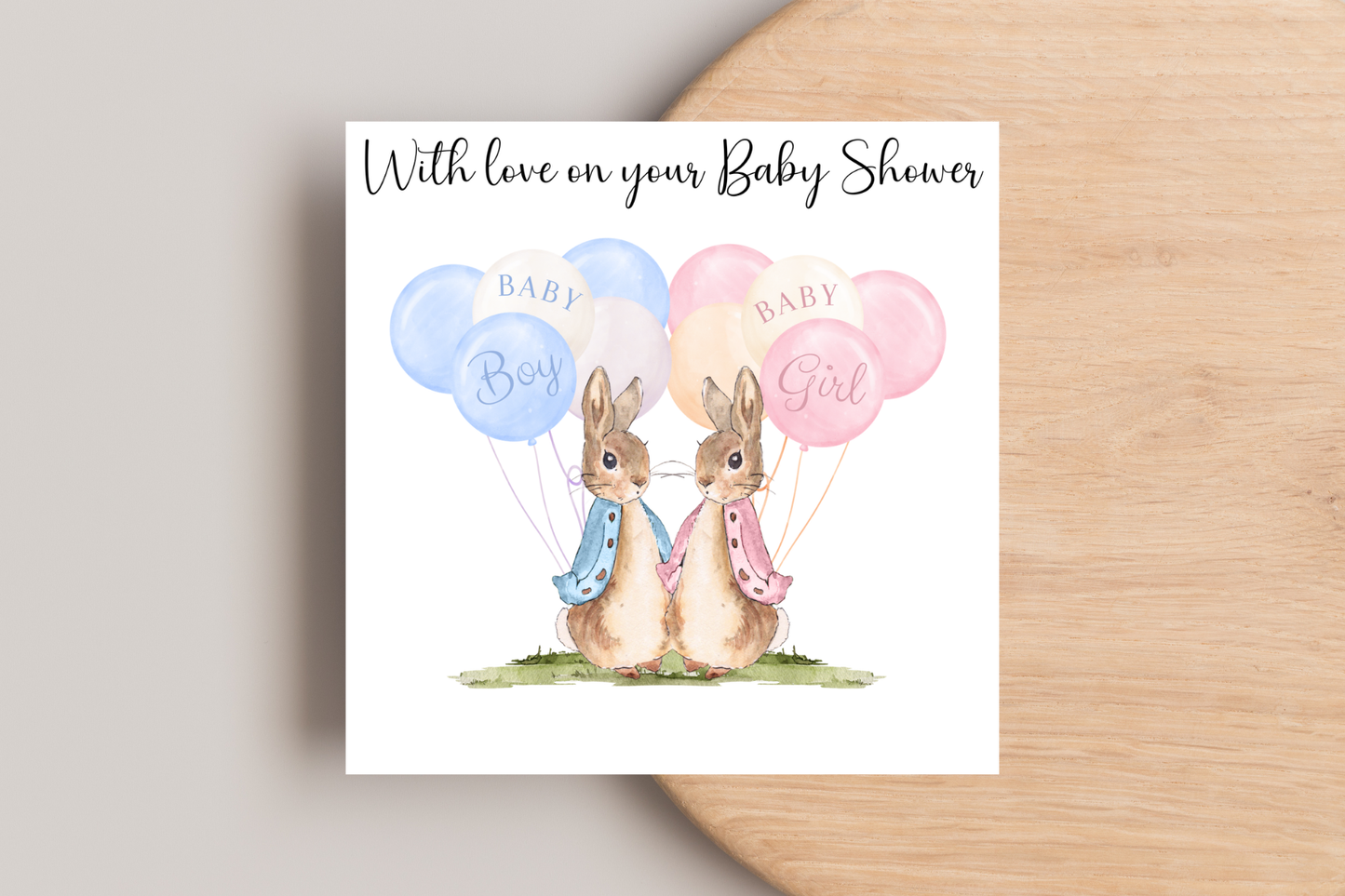 On Your Baby Shower Peter Rabbit Card