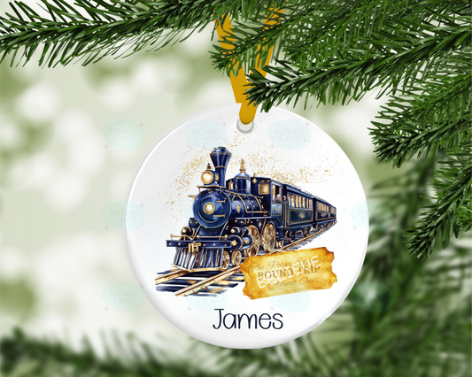 Personalised Christmas Express Christmas Tree Bauble