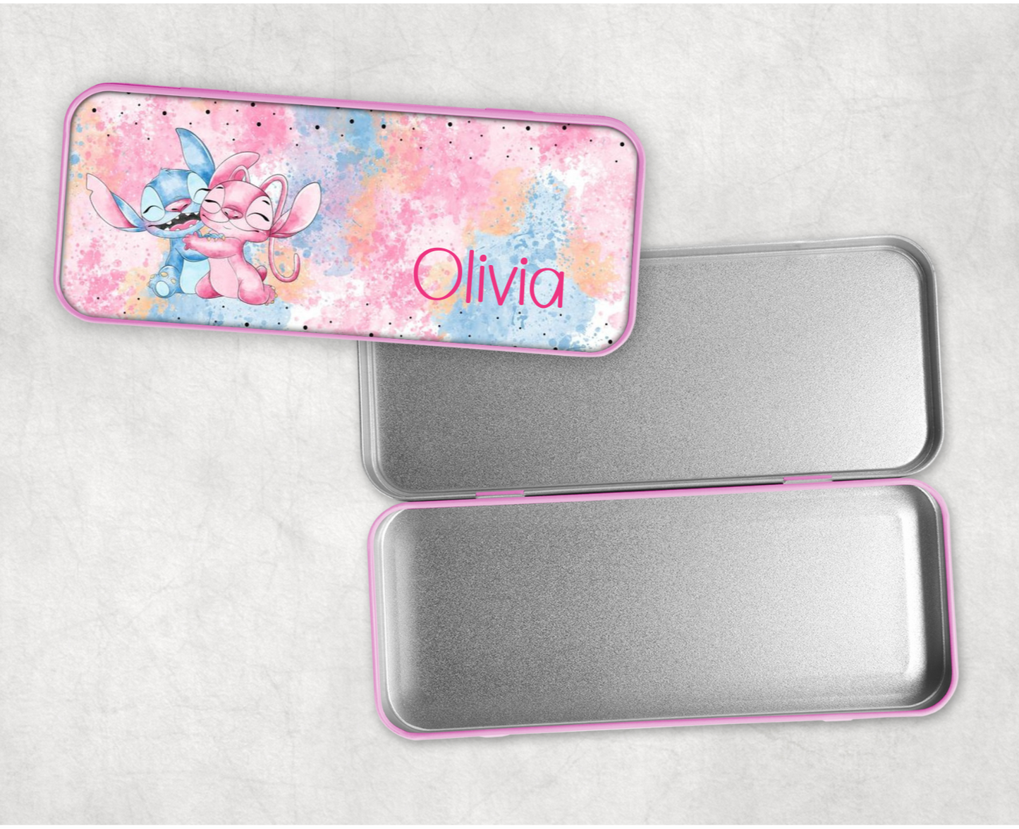 Personalised Stitch Pencil Tin