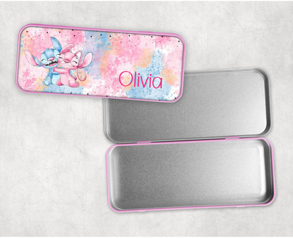 Personalised Stitch Pencil Tin