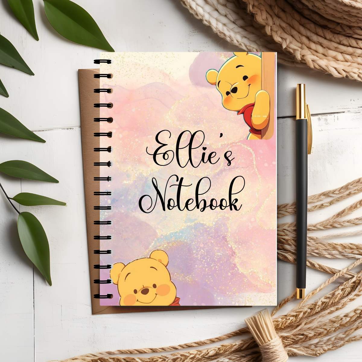 Personalised Winnie the Pooh Notebook