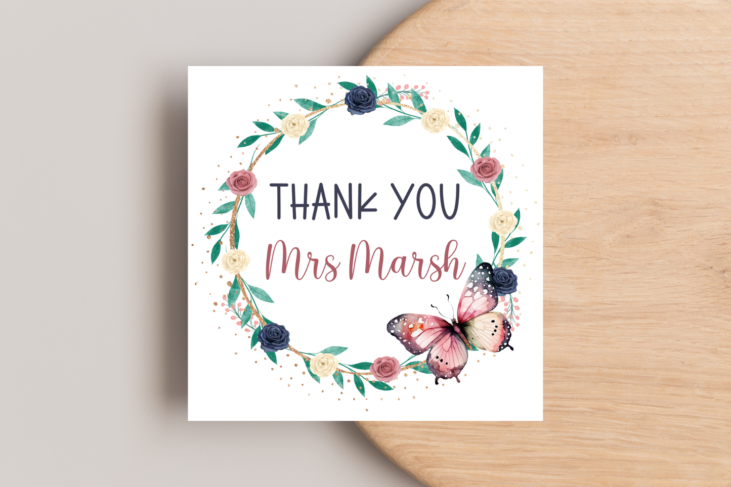 Personalised Thank You Card