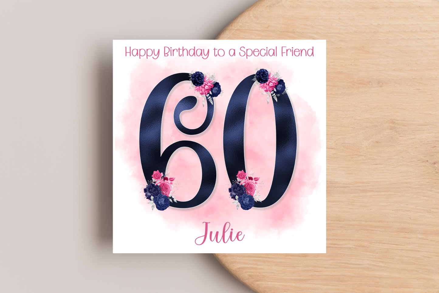 Personalised 60th Birthday Card