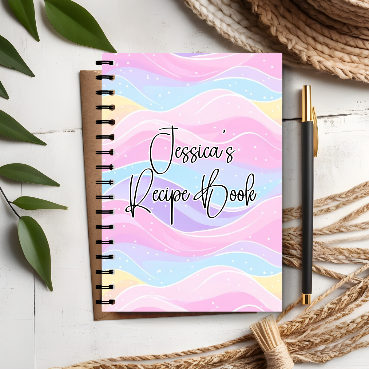 Personalised Pastel Notebook