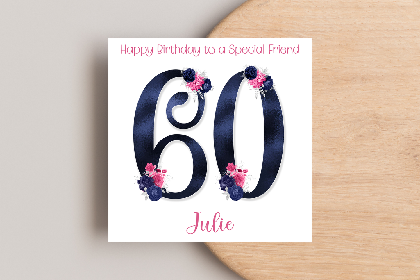 Personalised 60th Birthday Card