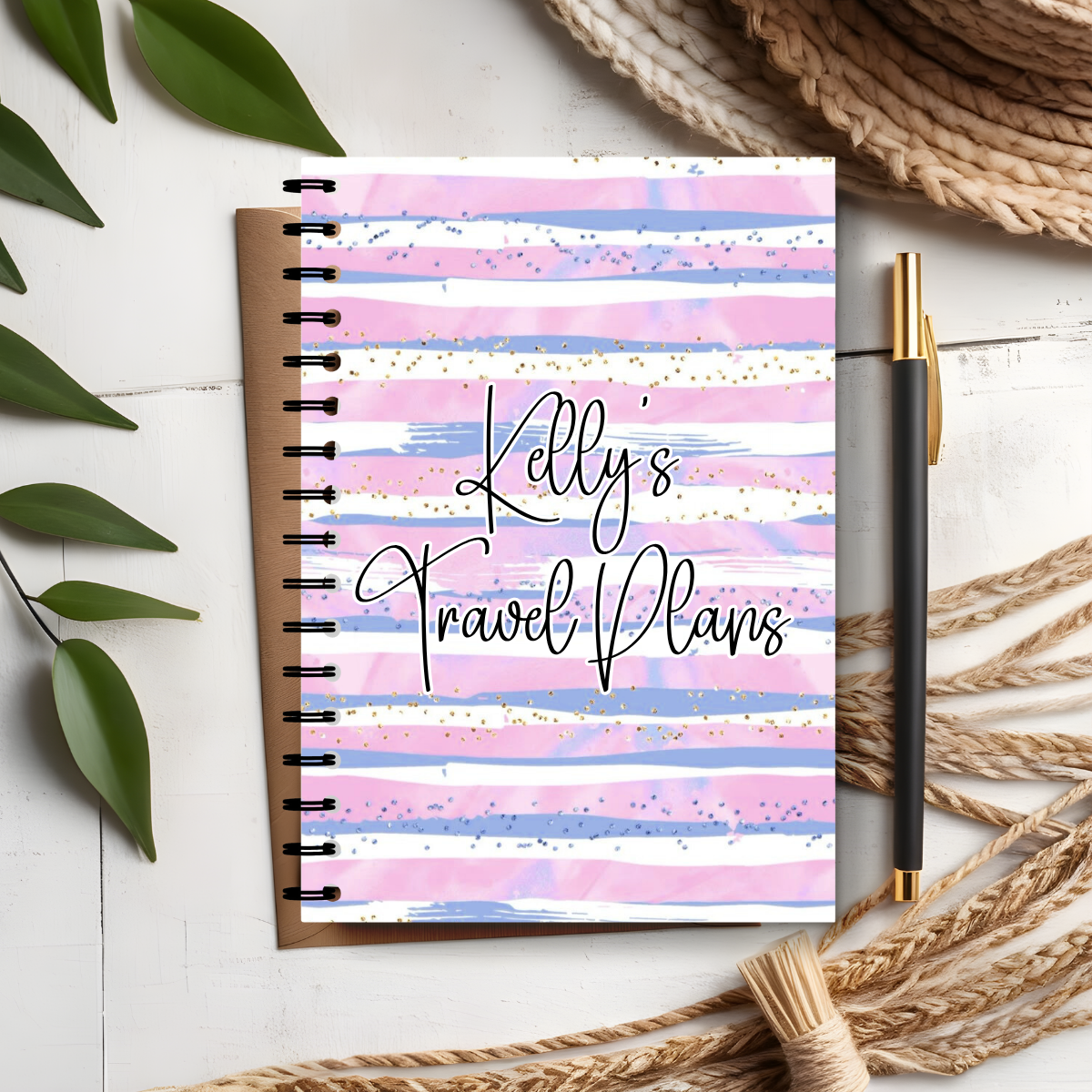 Personalised Pastel Notebook