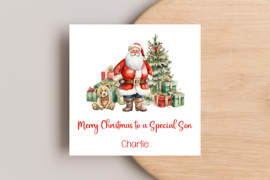 Personalised Santa Christmas Card