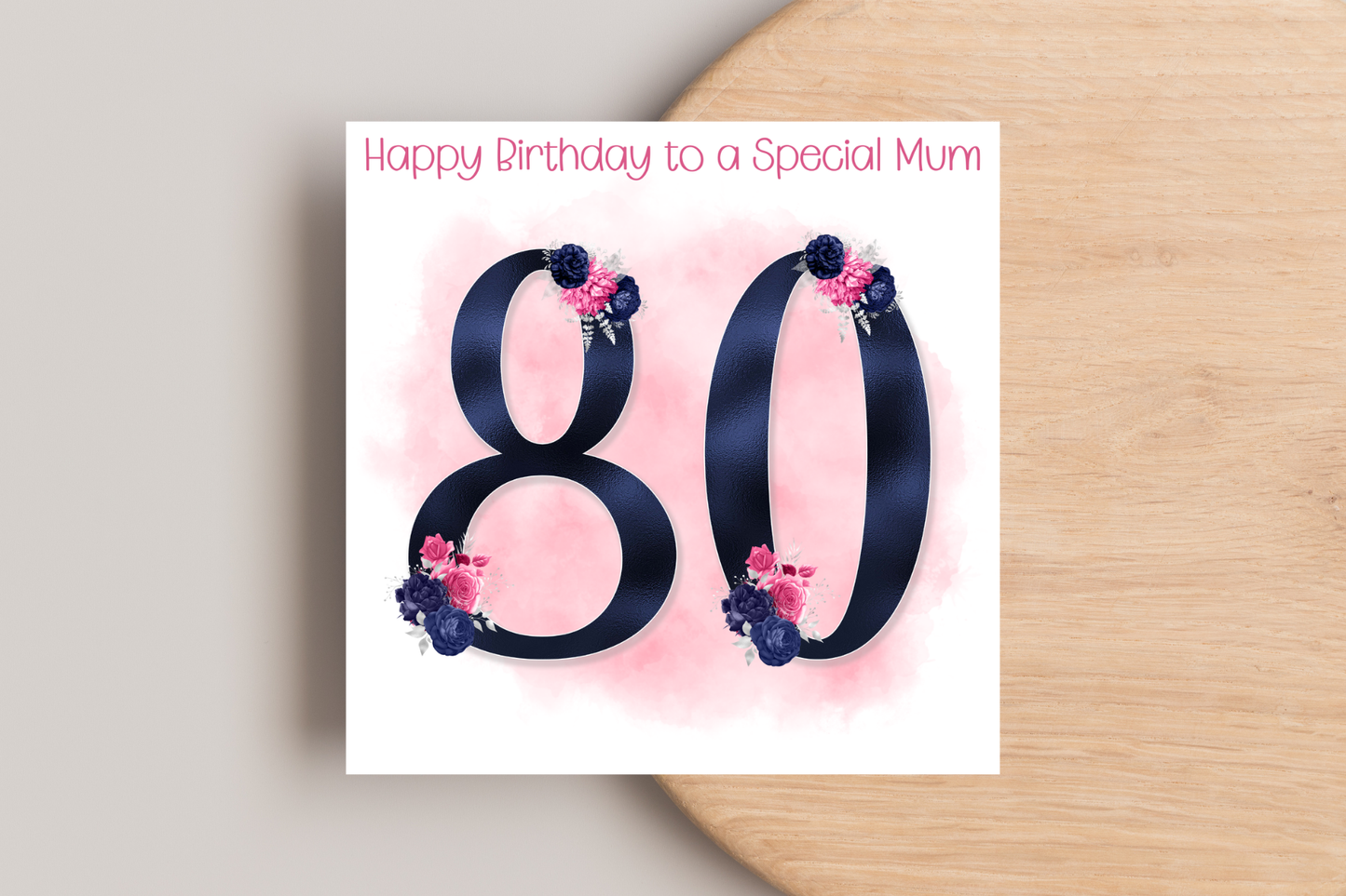 Personalised 80th Birthday Card