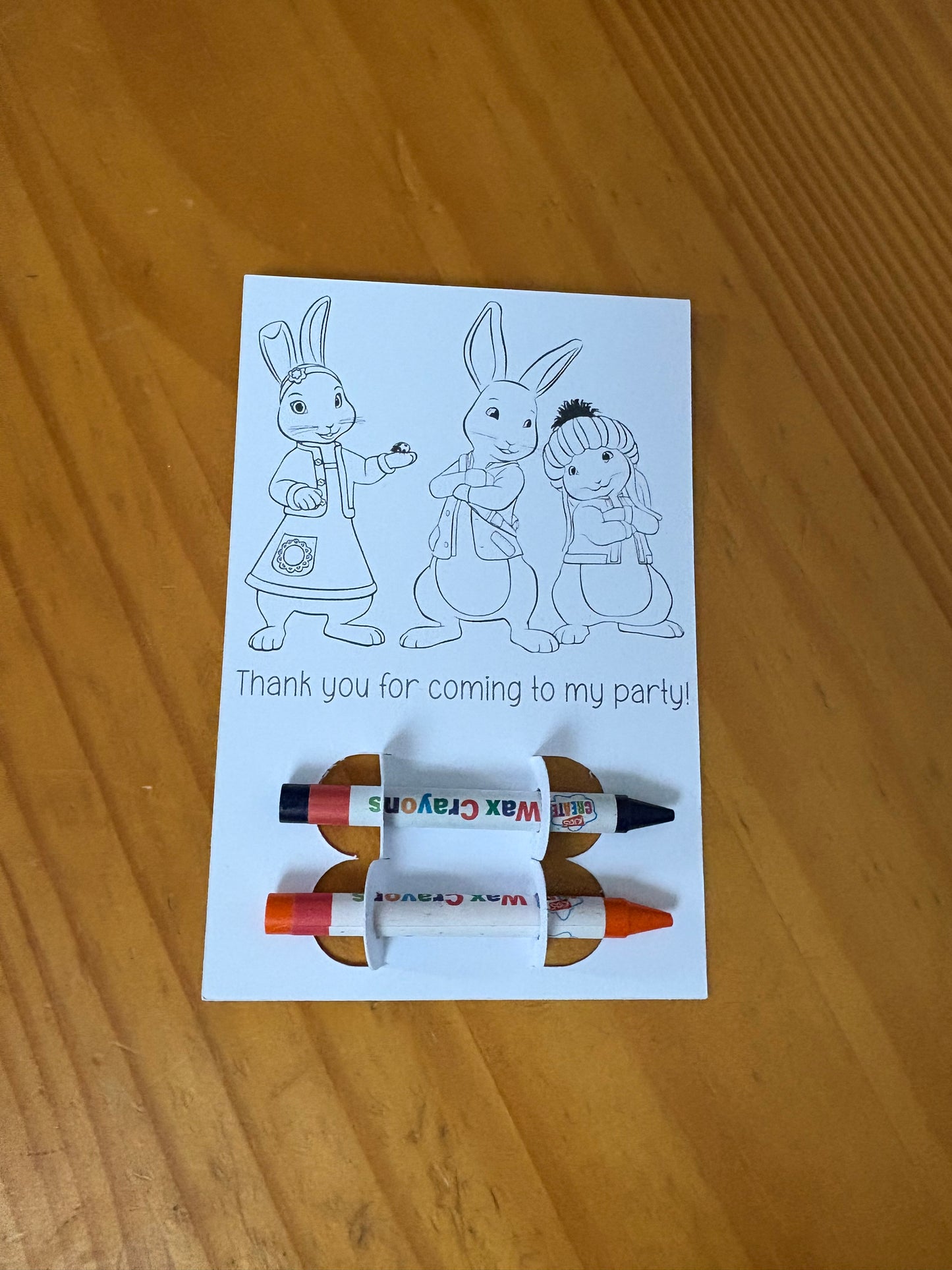 Peter Rabbit Colouring Card
